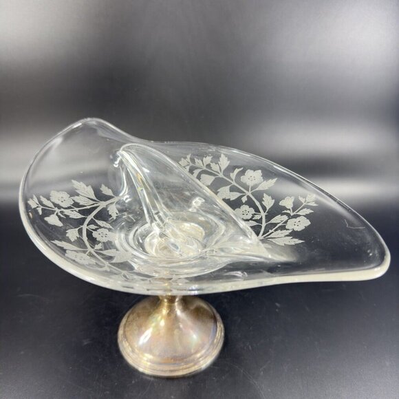 1950 VIKING Dish Pedestal EMPIRE STERLING SILVER Weighted Manganese 365nm UV - Picture 12 of 16